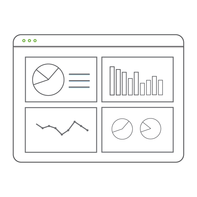 Vector image of the Data Dashboard Panel