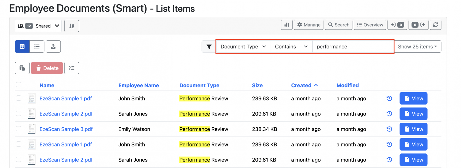 WebApps Queue Filter Enhancement Screenshot